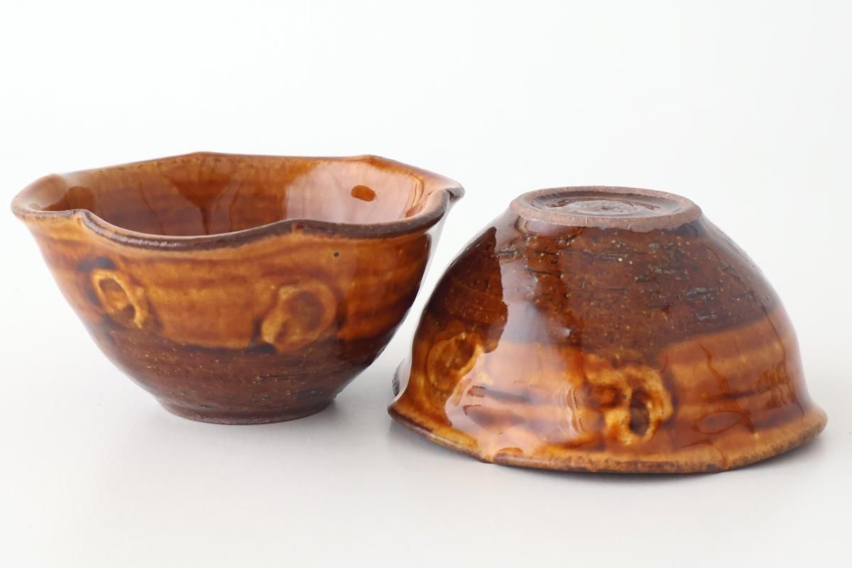 Furutani Seitosho Flower-shaped Small Bowl Brown