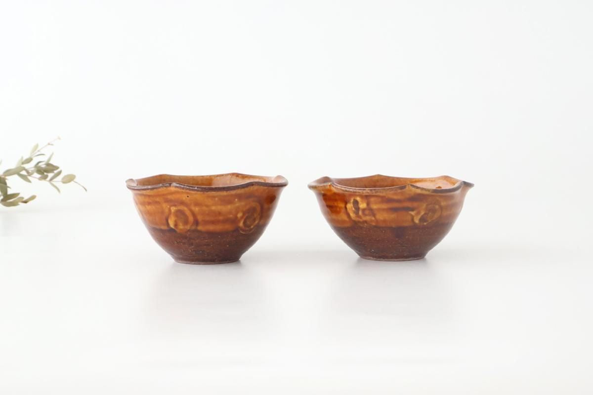 Furutani Seitosho Flower-shaped Small Bowl Brown