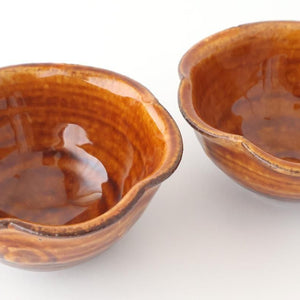 Furutani Seitosho Flower-shaped Small Bowl Brown