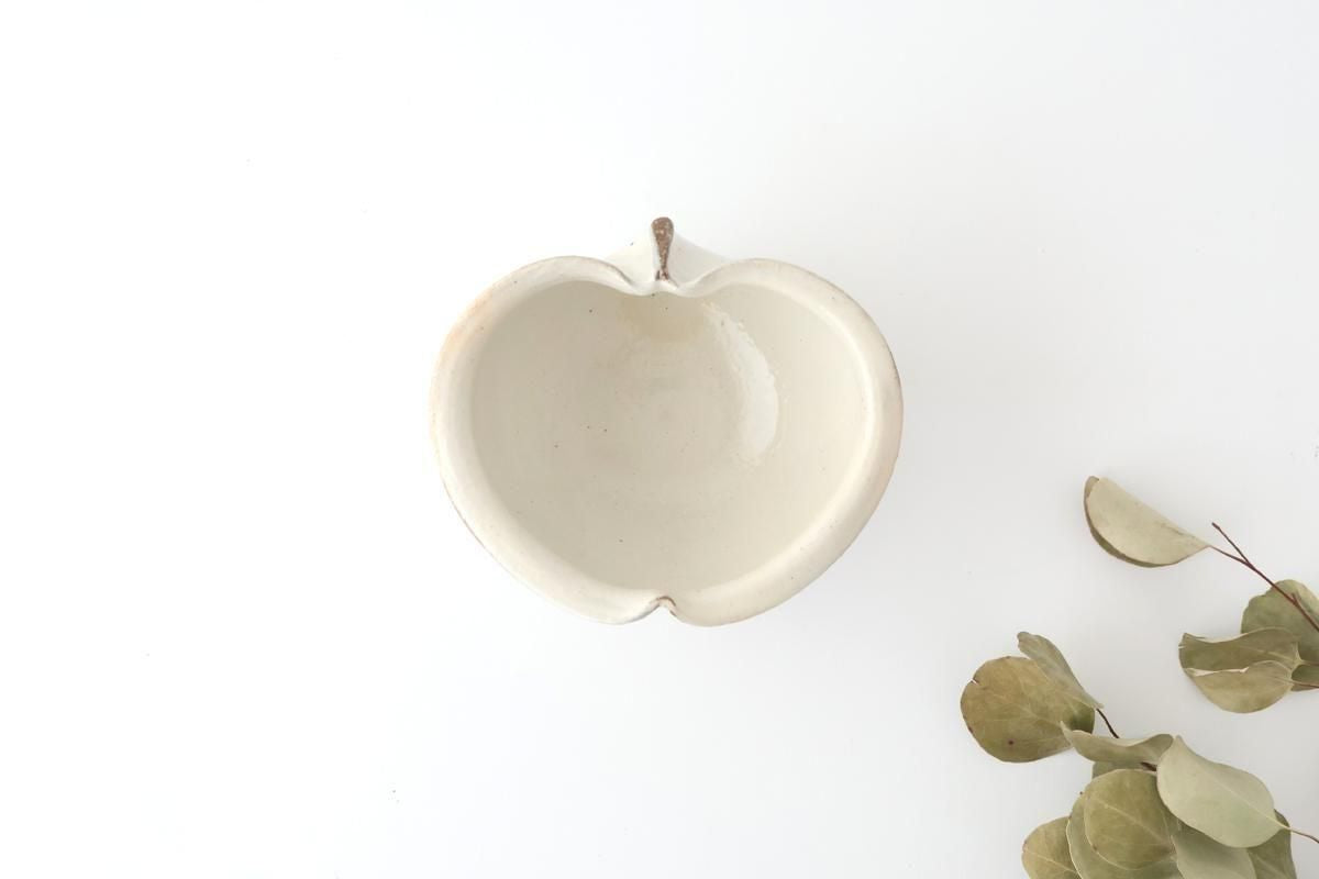 Furutani Seitosho Apple-shaped Bowl White 15㎝/6in