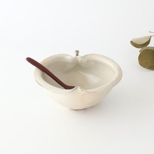 Furutani Seitosho Apple-shaped Bowl White 15㎝/6in