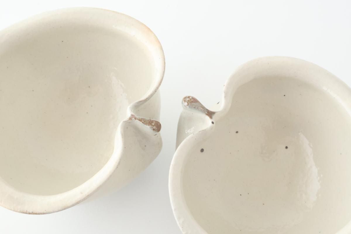 Furutani Seitosho Apple-shaped Bowl White 15㎝/6in