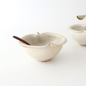 Furutani Seitosho Apple-shaped Bowl White 15㎝/6in