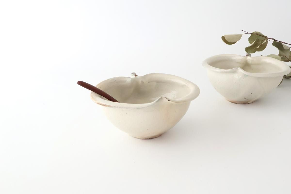 Furutani Seitosho Apple-shaped Bowl White 15㎝/6in