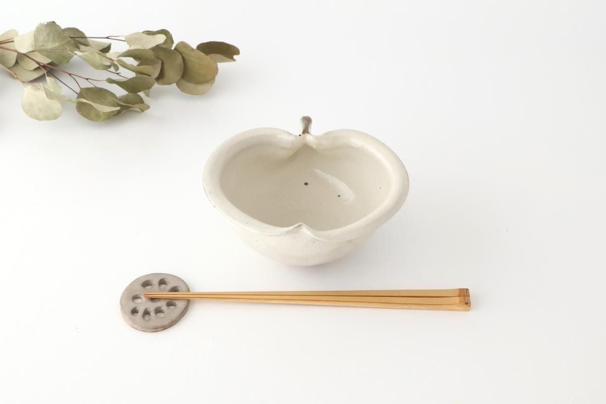 Furutani Seitosho Apple-shaped Bowl White 15㎝/6in