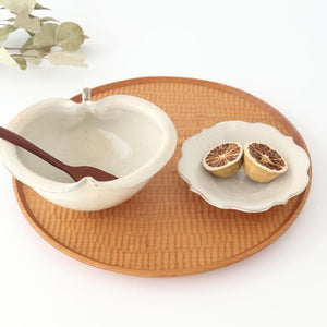 Furutani Seitosho Apple-shaped Bowl White 15㎝/6in