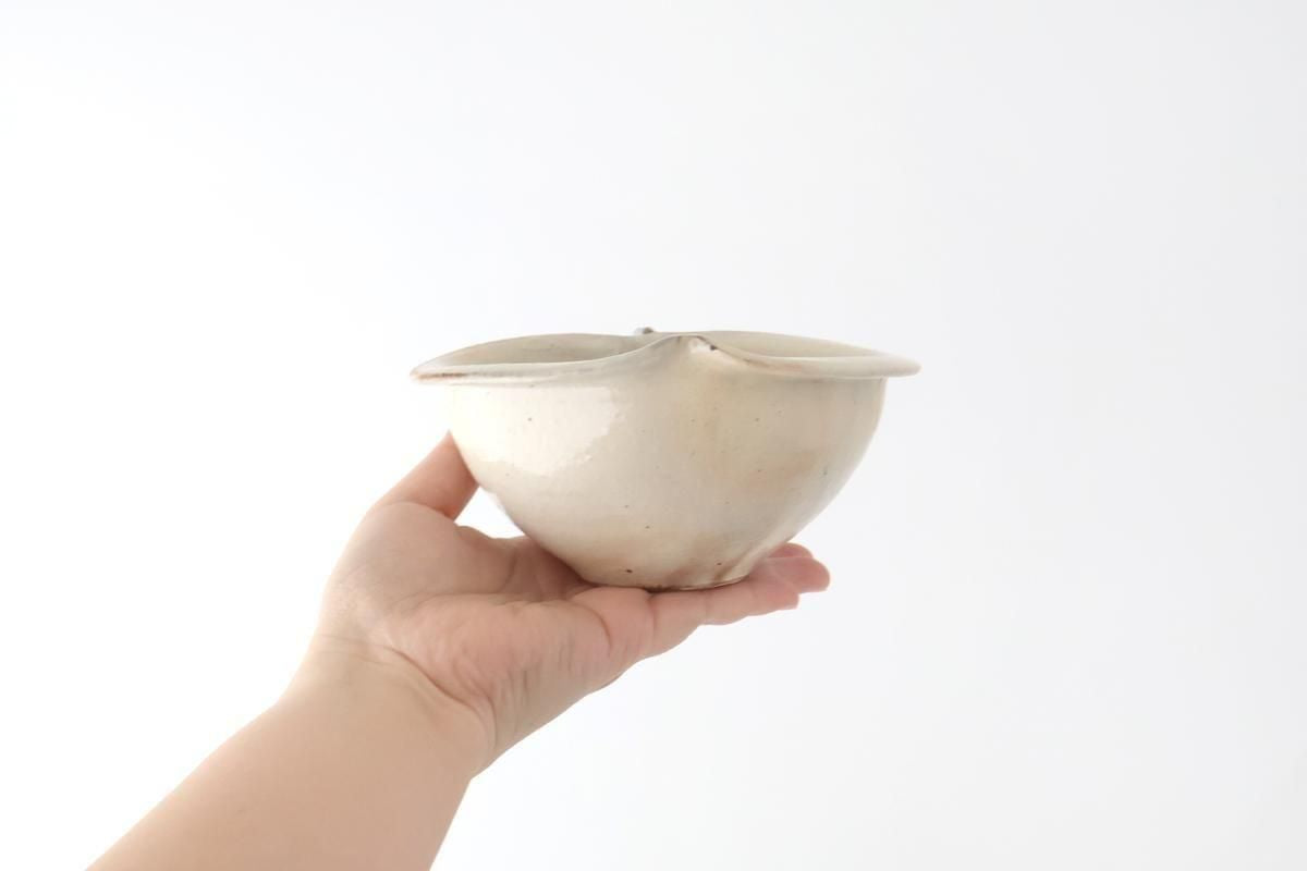 Furutani Seitosho Apple-shaped Bowl White 15㎝/6in