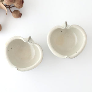 Furutani Seitosho Apple-shaped Bowl White 11㎝/4.3in
