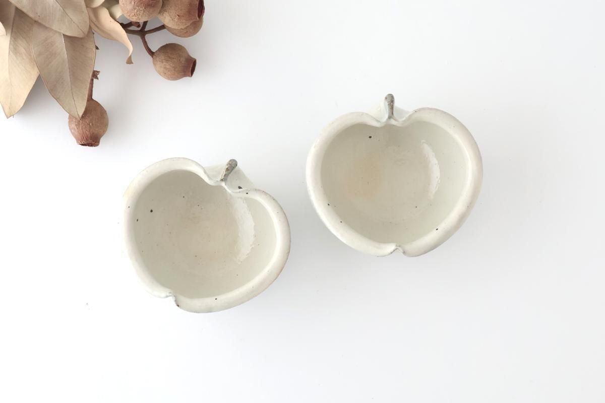 Furutani Seitosho Apple-shaped Bowl White 11㎝/4.3in