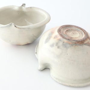 Furutani Seitosho Apple-shaped Bowl White 11㎝/4.3in