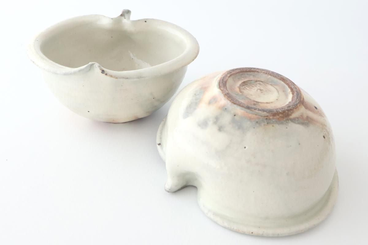 Furutani Seitosho Apple-shaped Bowl White 11㎝/4.3in