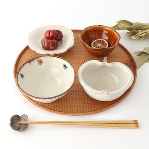 Furutani Seitosho Apple-shaped Bowl White 11㎝/4.3in