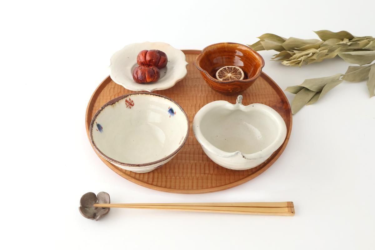 Furutani Seitosho Apple-shaped Bowl White 11㎝/4.3in