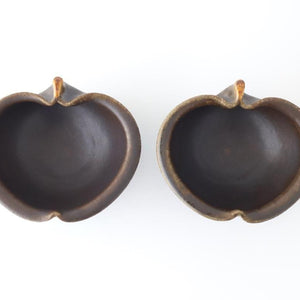Furutani Seitosho Apple-shaped Bowl Dark Brown 15㎝/6in