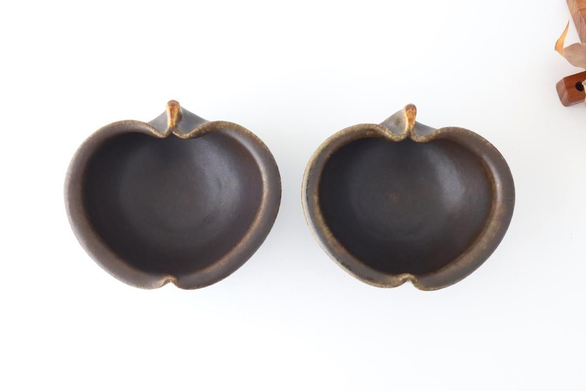 Furutani Seitosho Apple-shaped Bowl Dark Brown 15㎝/6in