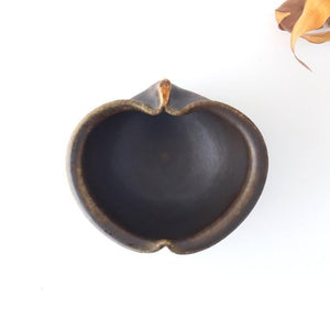 Furutani Seitosho Apple-shaped Bowl Dark Brown 15㎝/6in