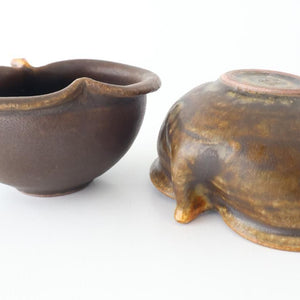 Furutani Seitosho Apple-shaped Bowl Dark Brown 11㎝/4.3in