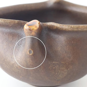 Furutani Seitosho Apple-shaped Bowl Dark Brown 11㎝/4.3in