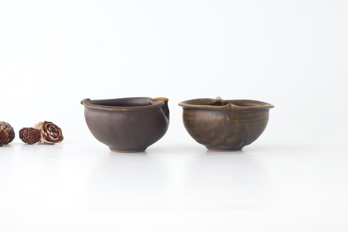 Furutani Seitosho Apple-shaped Bowl Dark Brown 11㎝/4.3in