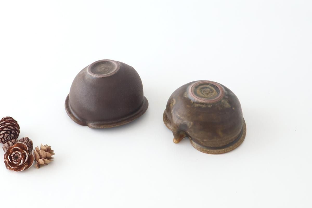 Furutani Seitosho Apple-shaped Bowl Dark Brown 11㎝/4.3in