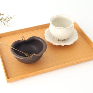 Furutani Seitosho Apple-shaped Bowl Dark Brown 11㎝/4.3in