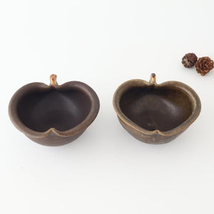 Furutani Seitosho Apple-shaped Bowl Dark Brown 11㎝/4.3in