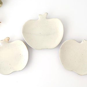 Furutani Seitosho Apple-shaped Plate White 16.5㎝/6.5in