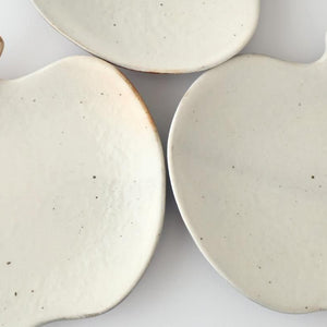Furutani Seitosho Apple-shaped Plate White 16.5㎝/6.5in