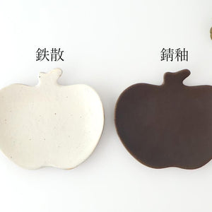 Furutani Seitosho Apple-shaped Plate White 16.5㎝/6.5in