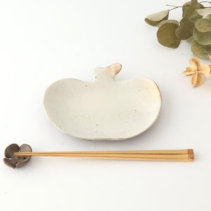 Furutani Seitosho Apple-shaped Plate White 16.5㎝/6.5in