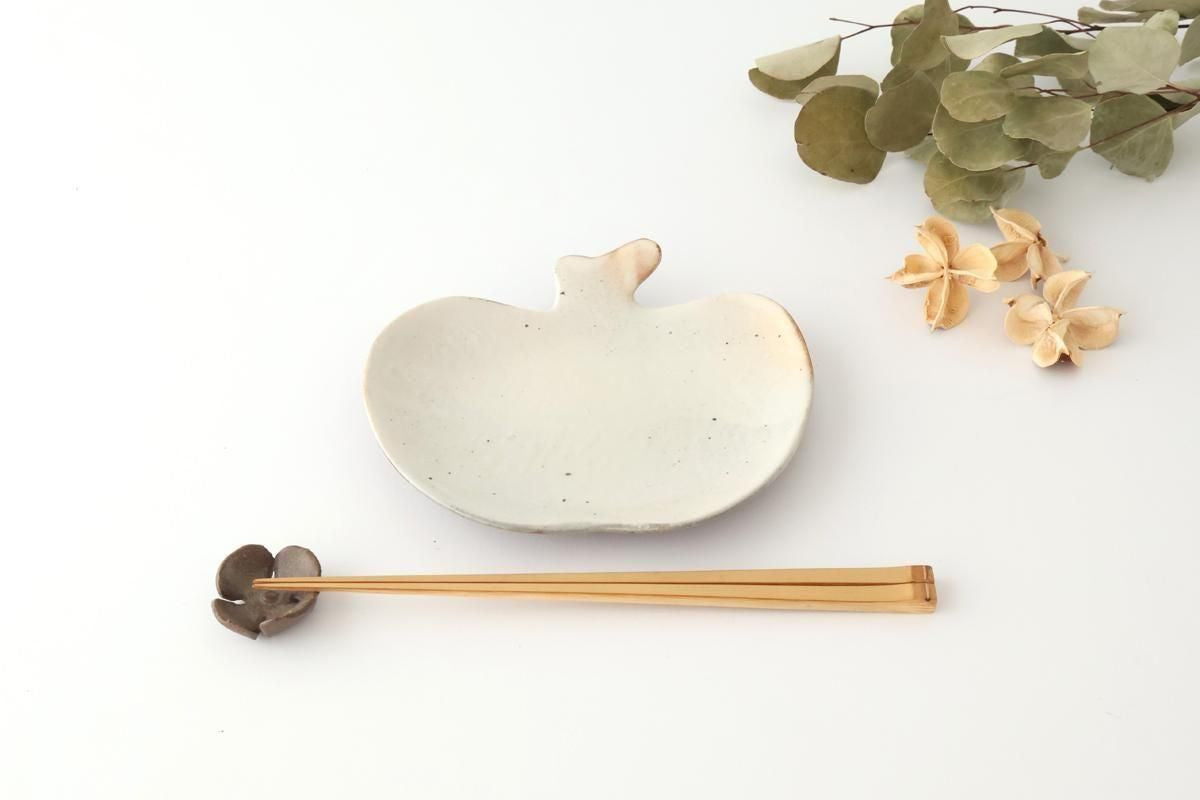 Furutani Seitosho Apple-shaped Plate White 16.5㎝/6.5in