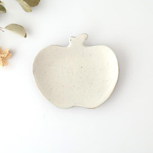 Furutani Seitosho Apple-shaped Plate White 16.5㎝/6.5in