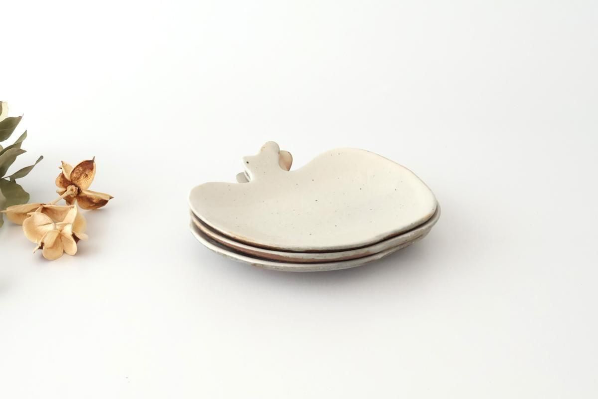 Furutani Seitosho Apple-shaped Plate White 16.5㎝/6.5in