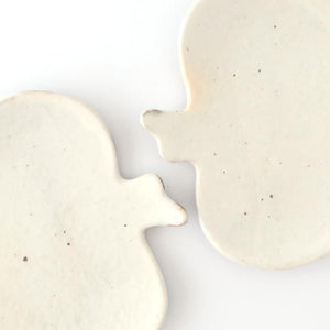 Furutani Seitosho Apple-shaped Plate White S