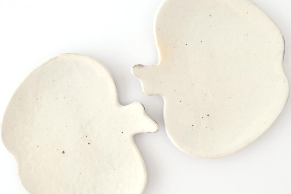 Furutani Seitosho Apple-shaped Plate White S