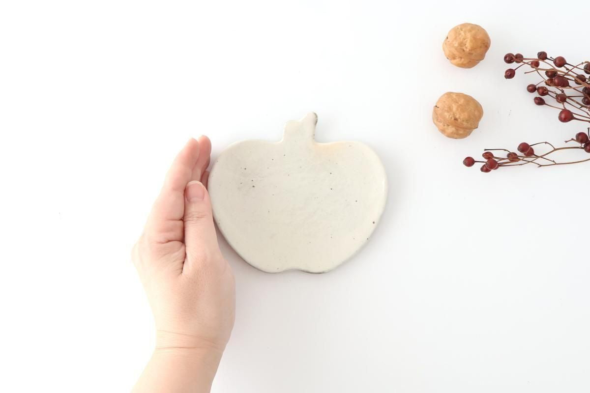 Furutani Seitosho Apple-shaped Plate White S