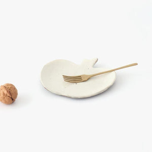 Furutani Seitosho Apple-shaped Plate White S