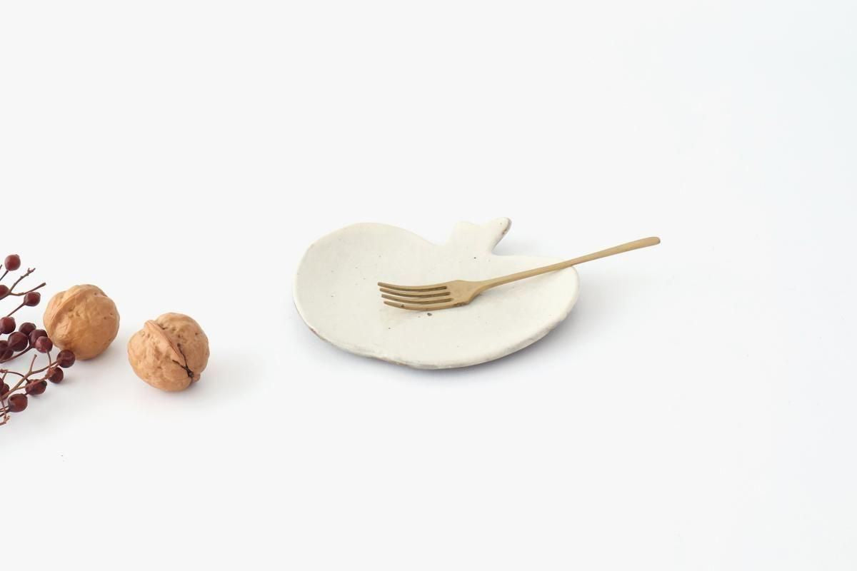 Furutani Seitosho Apple-shaped Plate White S