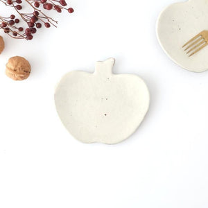 Furutani Seitosho Apple-shaped Plate White S