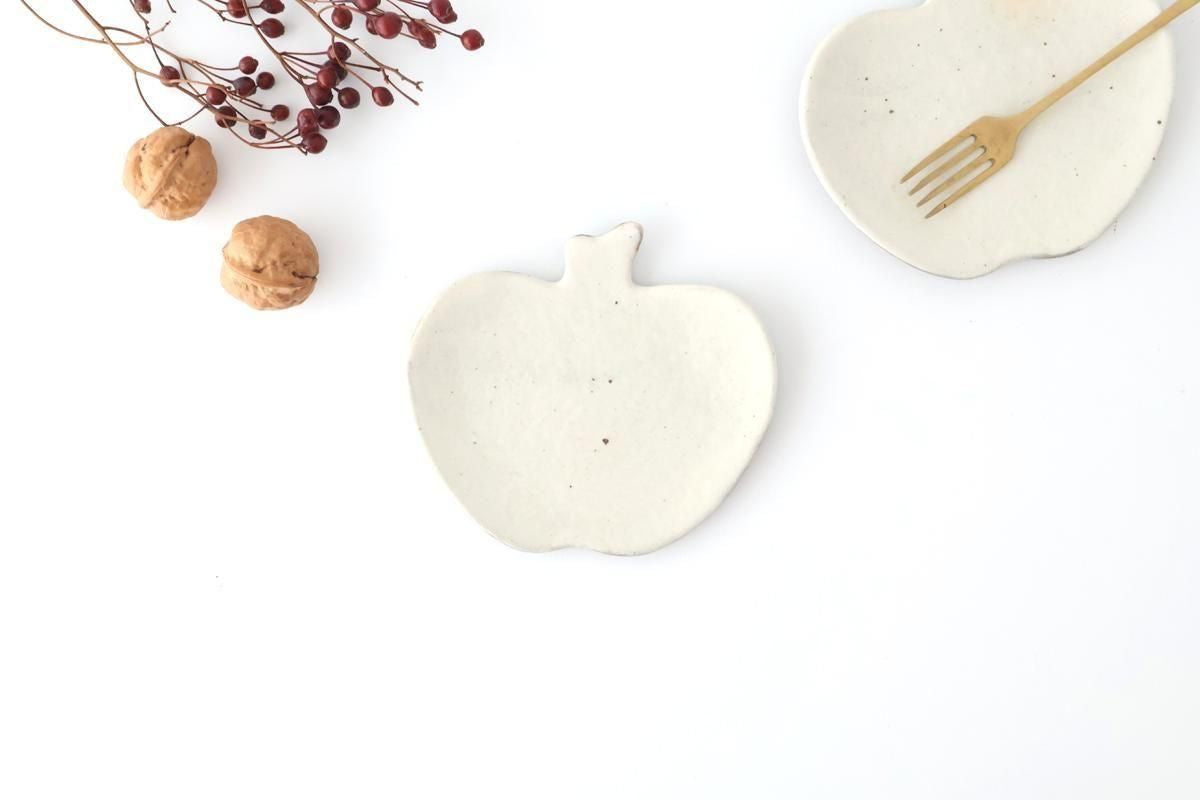 Furutani Seitosho Apple-shaped Plate White S