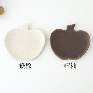 Furutani Seitosho Apple-shaped Plate Dark Brown S