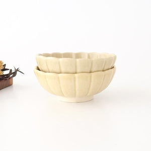 Chrysanthemum-shaped Bowl Yellow 13㎝/5.1in | Kobachi Seto Ware