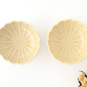Chrysanthemum-shaped Bowl Yellow 13㎝/5.1in | Kobachi Seto Ware