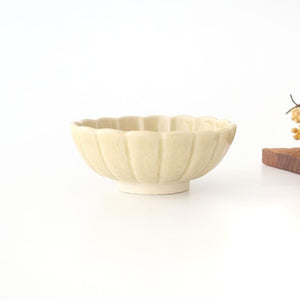 Chrysanthemum-shaped Bowl Yellow 13㎝/5.1in | Kobachi Seto Ware