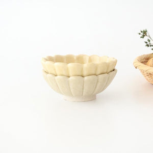 Chrysanthemum-shaped Bowl Yellow 11㎝/4.3in | Seto Ware