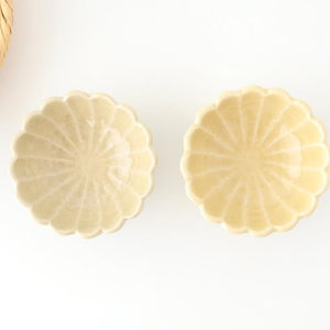 Chrysanthemum-shaped Bowl Yellow 11㎝/4.3in | Seto Ware