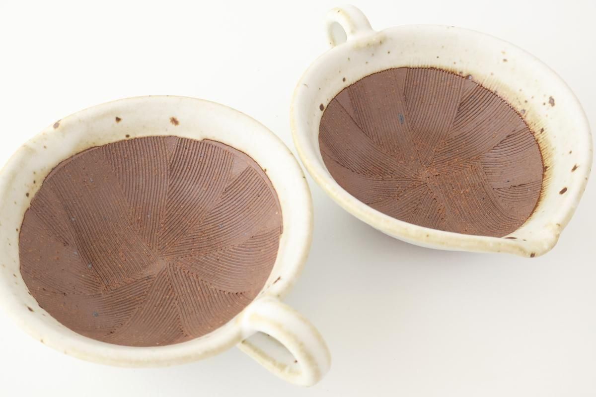 Mortar Sesame Sauce Bowl White 12cm/4.7in | Mino Ware