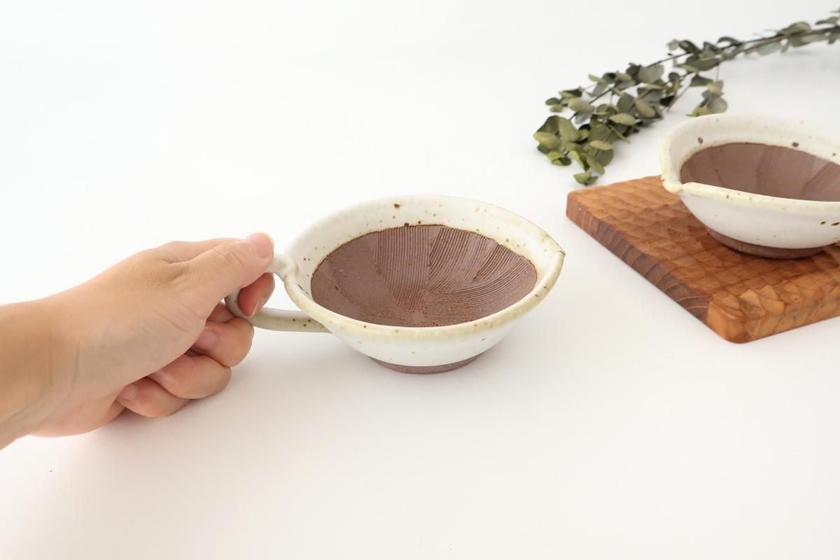 Mortar Sesame Sauce Bowl White 12cm/4.7in | Mino Ware