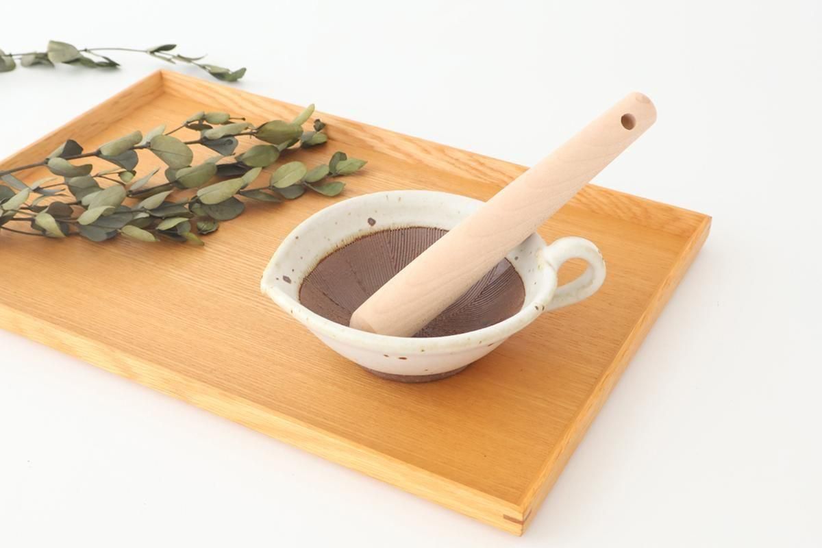 Mortar Sesame Sauce Bowl White 12cm/4.7in | Mino Ware