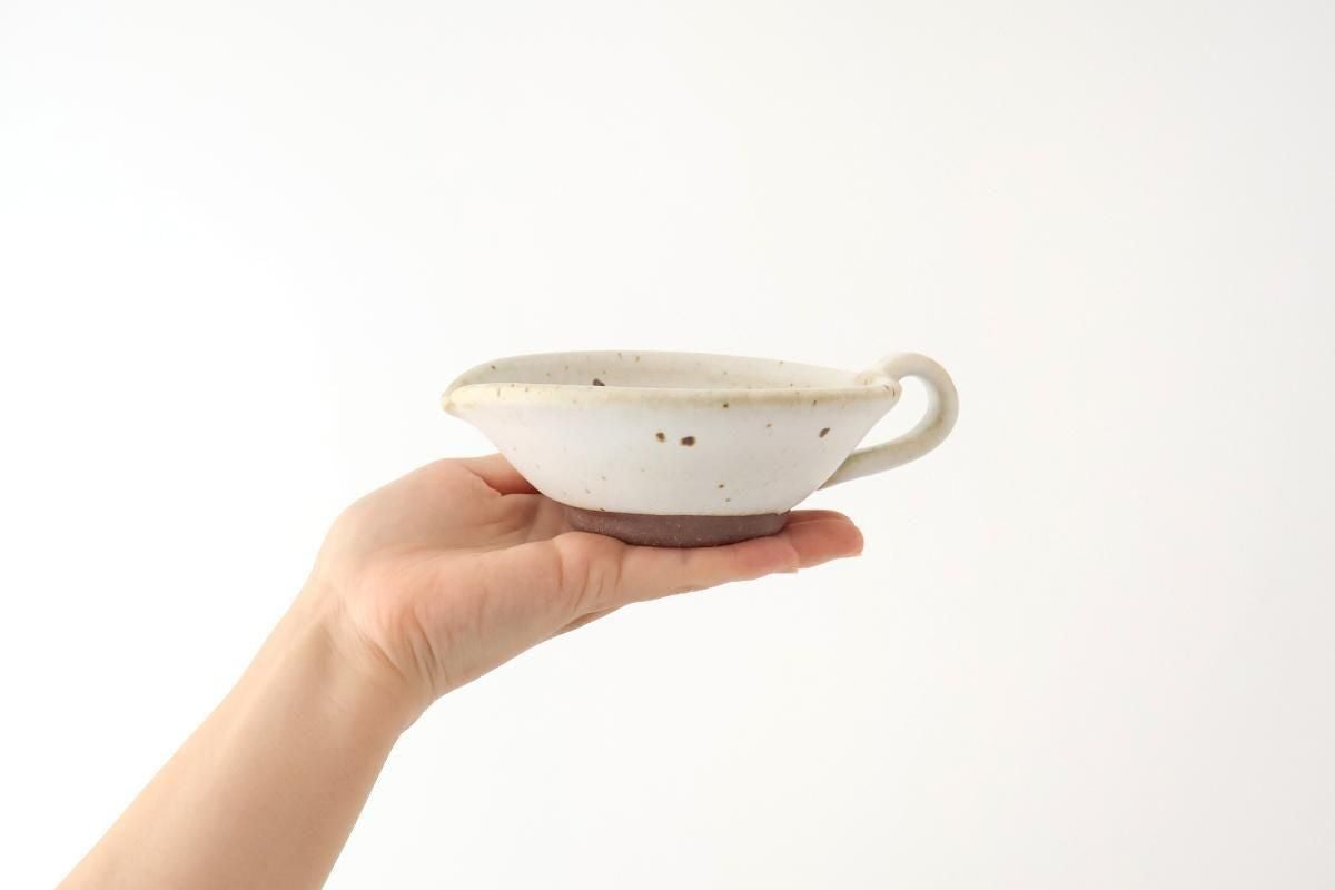 Mortar Sesame Sauce Bowl White 12cm/4.7in | Mino Ware